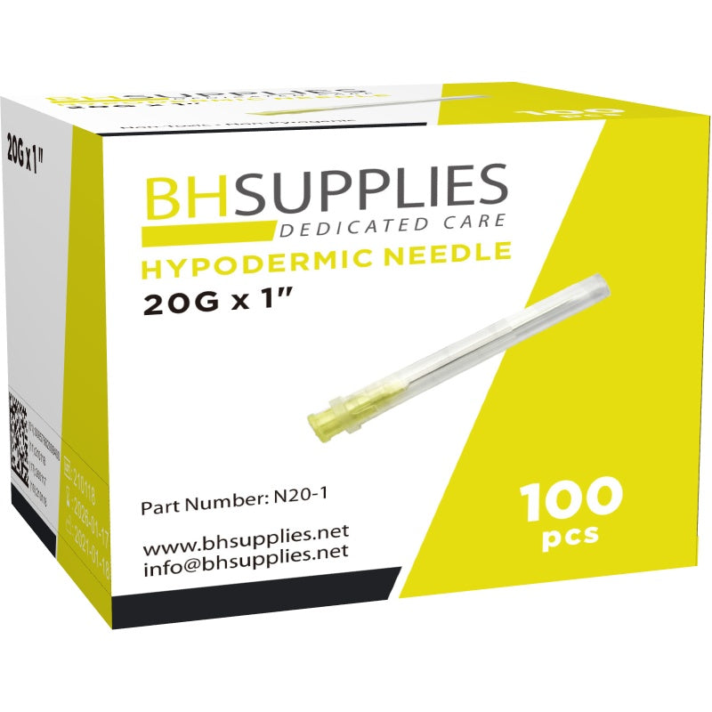  BH Supplies Insulin Syringes U-100 30G 1ml/cc 5/16 (8mm) Pack  of 100 Pcs : Health & Household